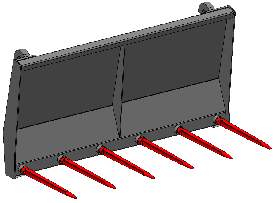 Widły MTS do obornika
